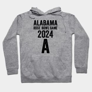 Alabama Rose Bowl Game 2024 - Black Style Hoodie